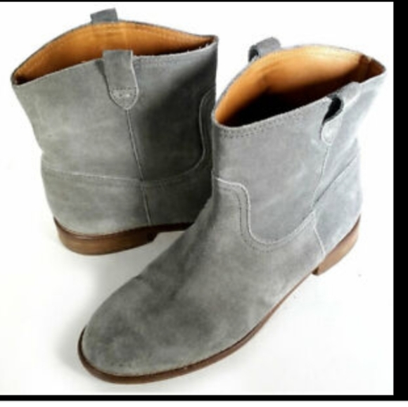 Madewell Shoes - Madewell Techno Grey Suede Otis Booties 6.5